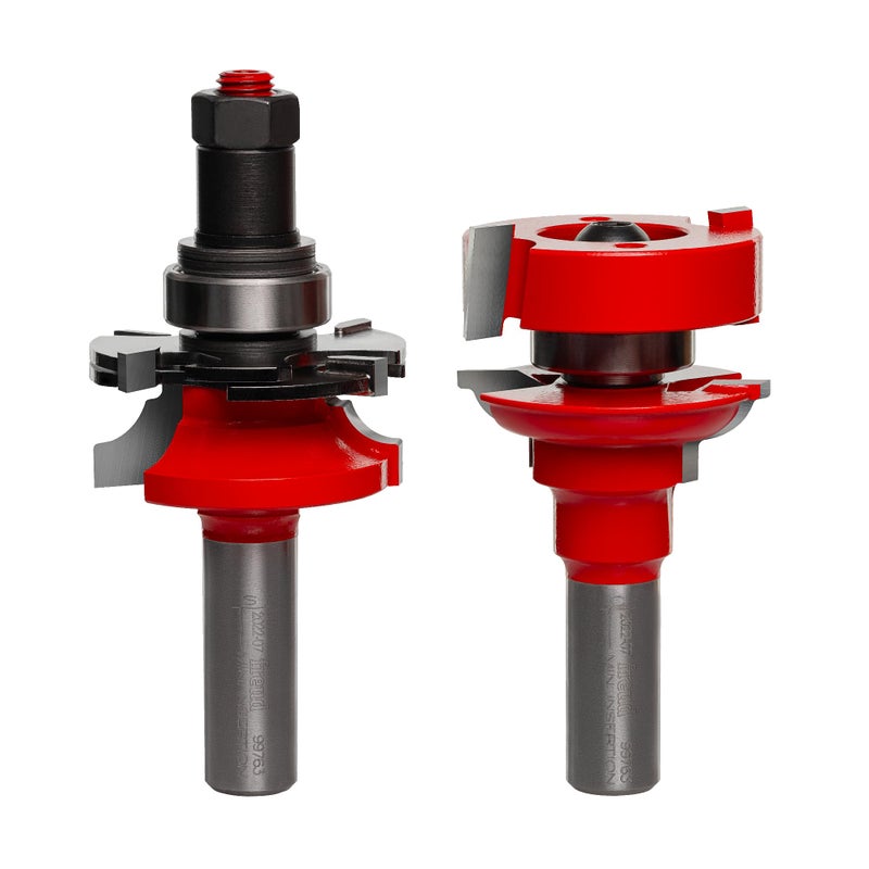 Freud Premier Adjustable Rail & Stile Bit - Round Over Bead with Tico Hi-Density Carbide for Maximum Performance - 1-11/16" Dia., 3-3/4" Length, 9/32" Radius, 1/2" Shank - 99-763 - Image 1